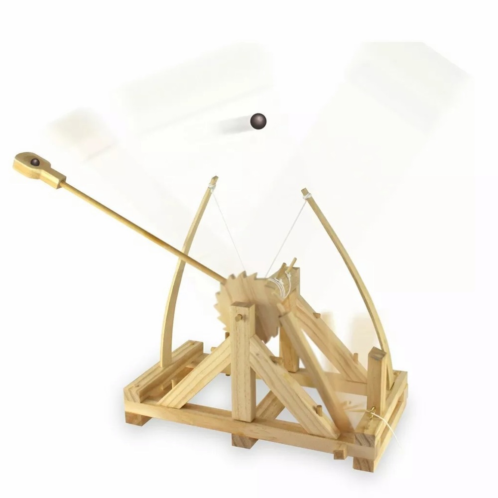 DaVinci Catapult wood easy to assemble 12+